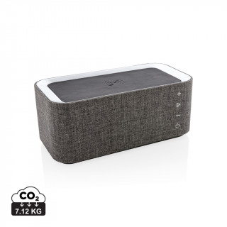Vogue Wireless-Charger Lautsprecher, grau, schwarz