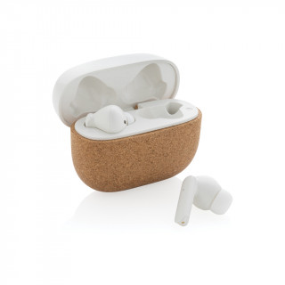 Oregon TWS-Kopfhörer aus RCS recyceltem Kunststoff und Kork, braun