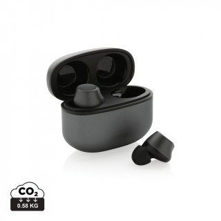 Terra Wireless-Ohrhörer aus RCS recyceltem Aluminium, grau