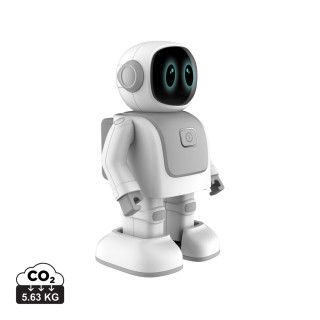 Robert der tanzende Roboter mit Lautsprecher, weiß, grau