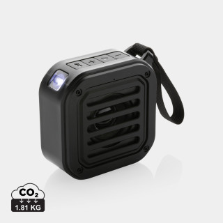 3W kabelloser Sunwave Solar-Lautsprecher aus RCS Kunststoff, schwarz