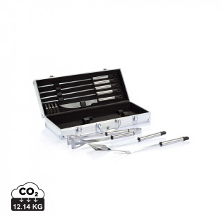 Grillset Profi, silber, schwarz