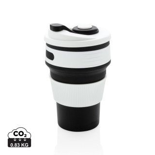 faltbarer Silikon-Becher, schwarz