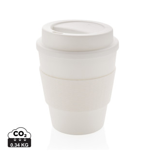 Wiederverwendbarer Kaffeebecher 350ml, weiß