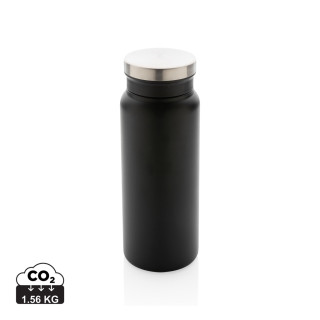 RCS recycelte Stainless Steel Vakuumflasche 600ml, schwarz, schwarz
