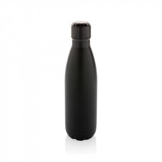 Eureka einwandige Wasserflasche aus RCS rec. Stainless-Steel, schwarz
