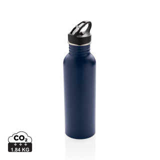Deluxe Sportflasche aus Edelstahl, navy blau