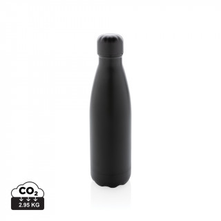 Einfarbige Vakuumisolierte Stainless Steel Flasche, schwarz