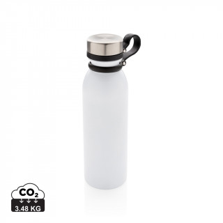 Kupfer-Vakuumisolierte Flasche mit Trageriemen, weiß