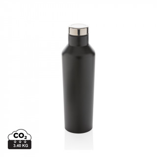 Moderne Vakuum-Flasche aus Stainless Steel, schwarz
