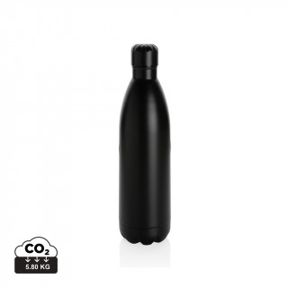 Solid Color Vakuum Stainless-Steel Flasche 1L, schwarz