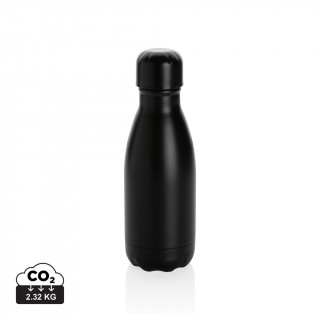 Solid Color Vakuum Stainless-Steel Flasche 260ml, schwarz