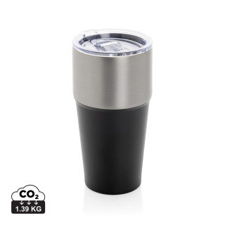Fluid Becher aus RCS-zertifiziert recyceltem Stahl, 500ml, schwarz