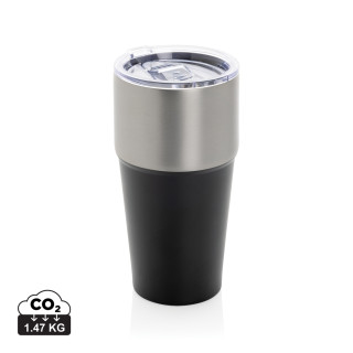 Fluid Becher aus RCS-zertifiziert recyceltem Stahl, 500ml, schwarz