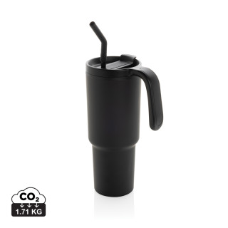 Graphic 360 Becher aus RCS-zertifiziert recyc. Stahl, 900ml, schwarz