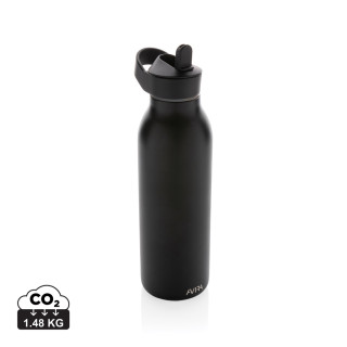 Avira Ara RCS Re-Steel Fliptop Wasserflasche 500ml, schwarz