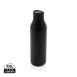 Avira Alok 360 Klick-Wasserflasche aus RCS rec. Stahl, 600ml, schwarz
