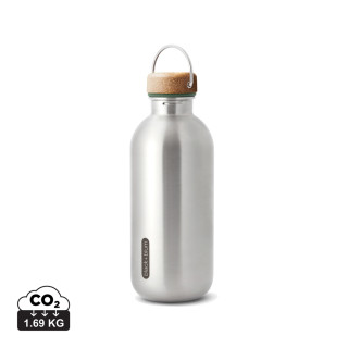 Black+Blum Stahl-Wasserflasche 600ml, Olivgrün