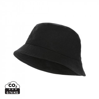 Impact AWARE™ 285g/m² ungefärbter rCanvas-OneSize-Fischerhut, schwarz