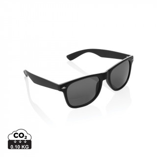 Sonnenbrille aus GRS recyceltem PC Kunststoff, schwarz