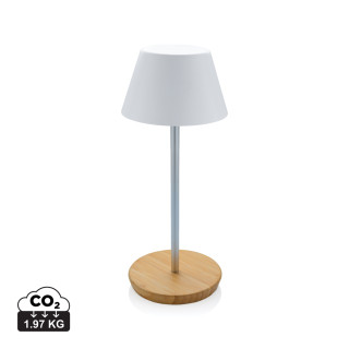 Pure Glow USB-Tischleuchte aus RCS recyceltem Kunststoff, weiß