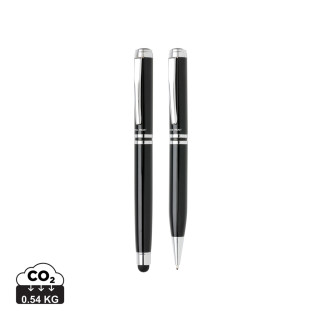Executive Schreibset, schwarz, silber
