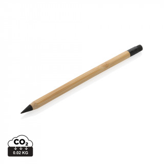Bambus Infinity-Stift mit Radiergummi, braun