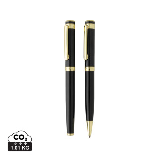 Swiss Peak Luca Deluxe-Stiftsset aus RCS recyceltem Messing, schwarz