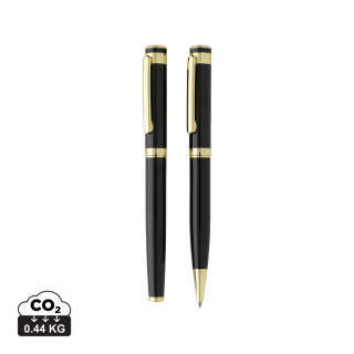 Swiss Peak Luca Deluxe-Stiftsset aus RCS recyceltem Messing, schwarz