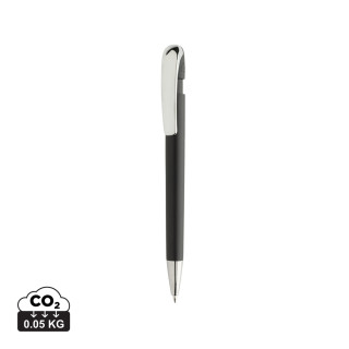 Glide GRS-zertifizierter rABS Stift mit Metallclip, schwarz