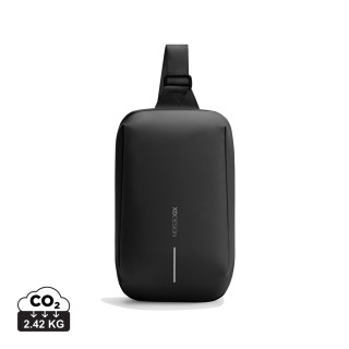 Urban wasserabweisender Sling-Bag, schwarz, grau