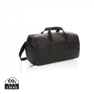 Fashion schwarze Wochenendtasche, PVC-frei, schwarz