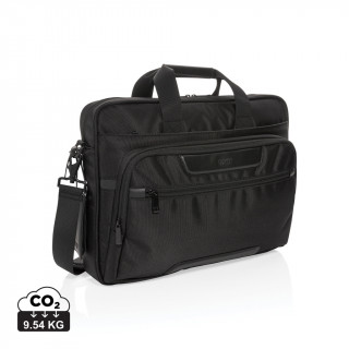 Swiss Peak RPET Voyager RFID 15.6" Laptoptasche, schwarz