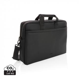 Swiss Peak Deluxe PU Laptop-Tasche, PVC-frei, schwarz