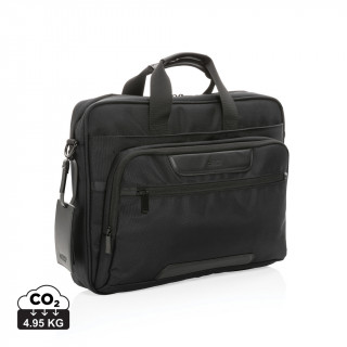 Swiss Peak AWARE™ RPET Voyager 15.6" Laptop-Tasche, schwarz