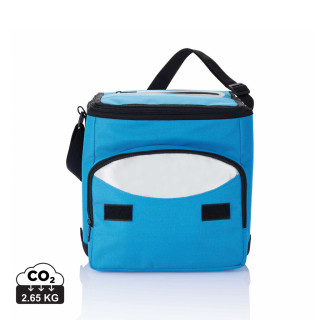 Kühltasche faltbar, blau, silber