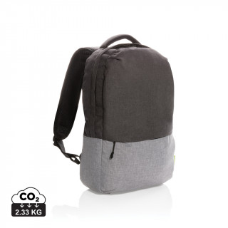 Duo Color RPET 15.6" RFID Laptop-Rucksack, PVC-frei, grau