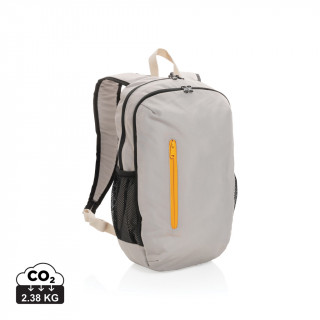 Impact AWARE™ 300D RPET Casual Rucksack, weiß, orange