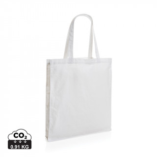 Impact AWARE™ recycelte Baumwolltasche 145gr mit Boden, weiß