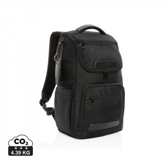 Swiss Peak AWARE™ RPET Voyager 15.6" Laptop Rucksack, schwarz