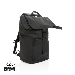 Impact AWARE™ RPET wasserabweisender 15.6" Laptop-Rucksack, schwarz