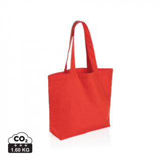 Impact Aware™ 240g/m² rCanvas Shopper mit Tasche, luscious red