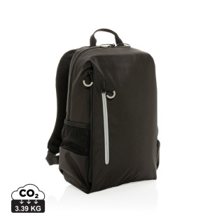 Impact AWARE™ Lima 15.6" RFID Laptop-Rucksack, schwarz, weiß