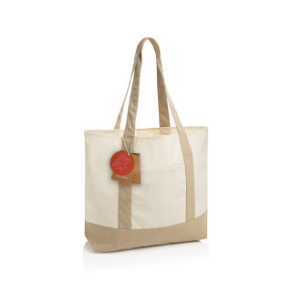 SHOP LOCAL AWARE™ Tasche aus recycelter Baumwolle, 350g/m², off white
