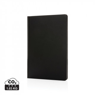 A5 Impact Steinpaper Hardcover Notizbuch, schwarz