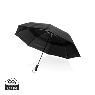Swiss Peak AWARE™ Tornado 27" Taschen-StormProof-Schirm, schwarz