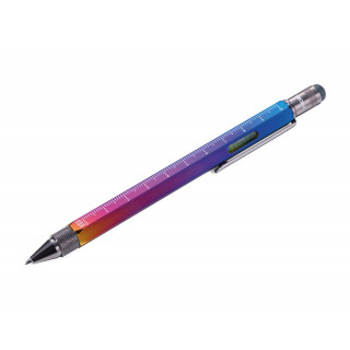 Multitasking-Kugelschreiber CONSTRUCTION SPECTRUM, mit Farbverlauf, glänzend, mehrfarbig
