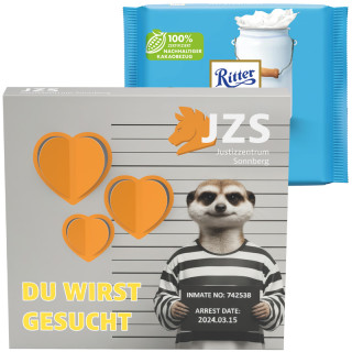 Präsentbox Premium "3D-Herz", Ritter SPORT Alpenmilch Schokolade