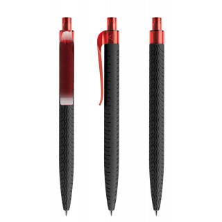 prodir QS03 PMT Push Kugelschreiber, schwarz-rot