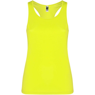 Schura Sport Top für Damen, fluorgelb, S (fällt aus wie XS)